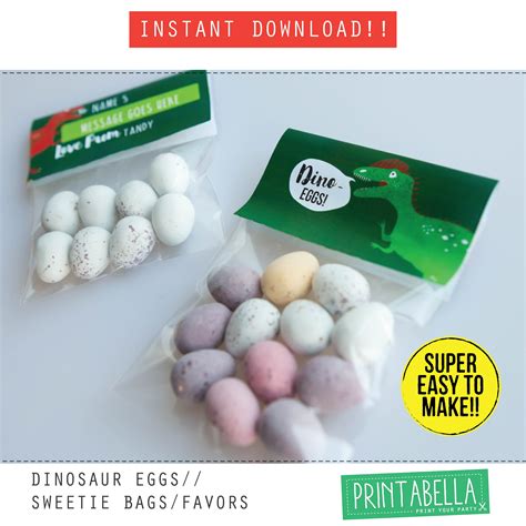 EASTER FUN Dinosaur Eggs Printables EDITABLE Easter Dino Eggs - Etsy