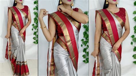 Perfect Saree Draping Tutorial look perfect/Silk saree draping tips to look more elegant # ...