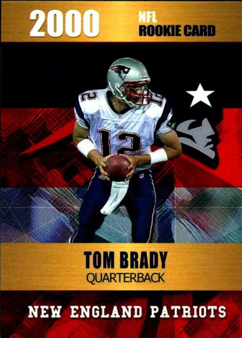 Tom Brady 2000 Rookie Phenoms NFL Rookie Card Only 2000 Made - Etsy