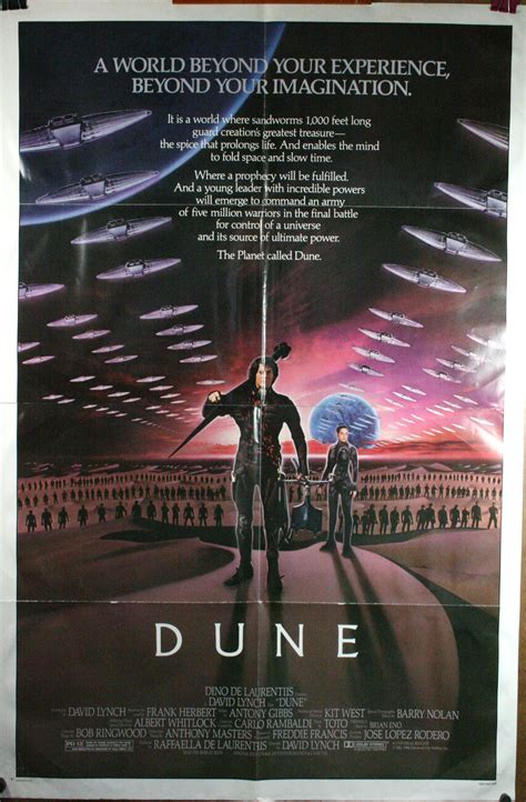 DUNE, Original David Lynch movie poster - Original Vintage Movie Posters