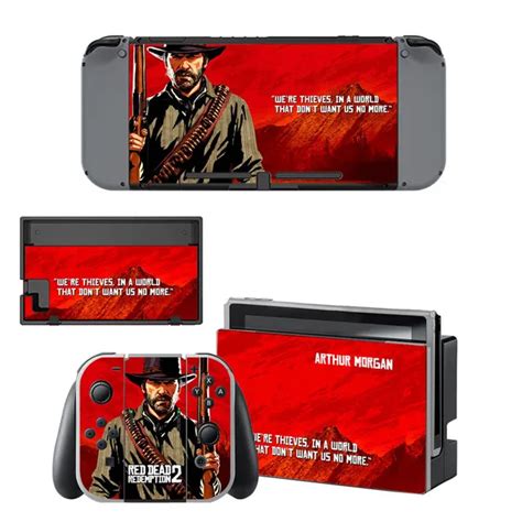 Red Dead: Redemption 2 Nintend Switch Vinyl Skins Sticker For Nintendo ...