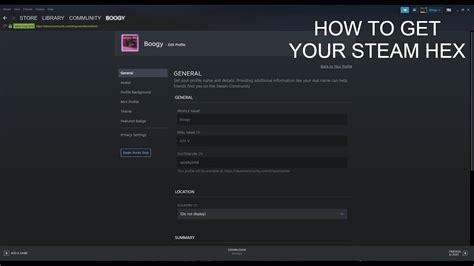 How to get your steam hex - YouTube