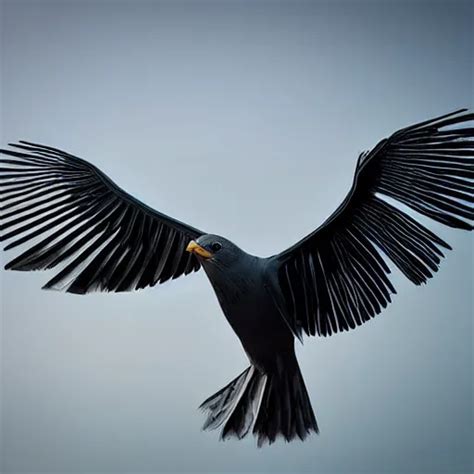 mechanical bird in mid flight, high shutter speed | Stable Diffusion ...