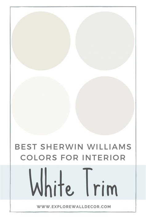 Best Sherwin Williams White Paint Color for Interior Trim (4 Great Choices) - Explore Wall Decor