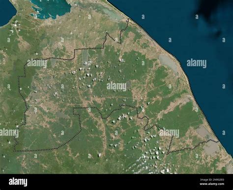 Mullaitivu, district of Sri Lanka. Low resolution satellite map Stock Photo - Alamy