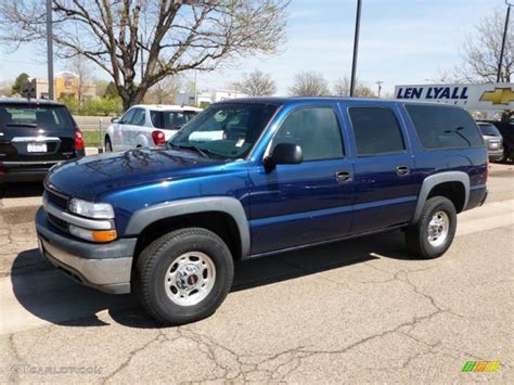 2001 Indigo Blue Metallic Chevrolet Suburban 2500 LS 4x4 #63319574 | GTCarLot.com - Car Color ...