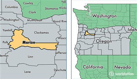 Marion County, Oregon / Map of Marion County, OR / Where is Marion County?