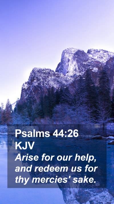 Psalms 44:26 KJV Mobile Phone Wallpaper - Arise for our help, and redeem us for thy