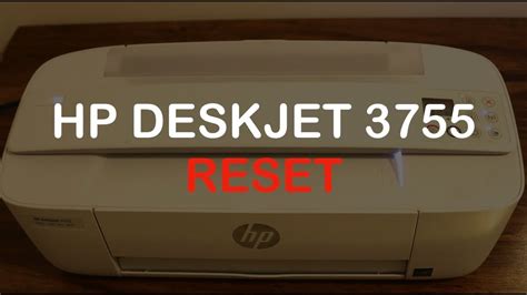 How to RESET hp deskjet 3755 printer review !! - YouTube