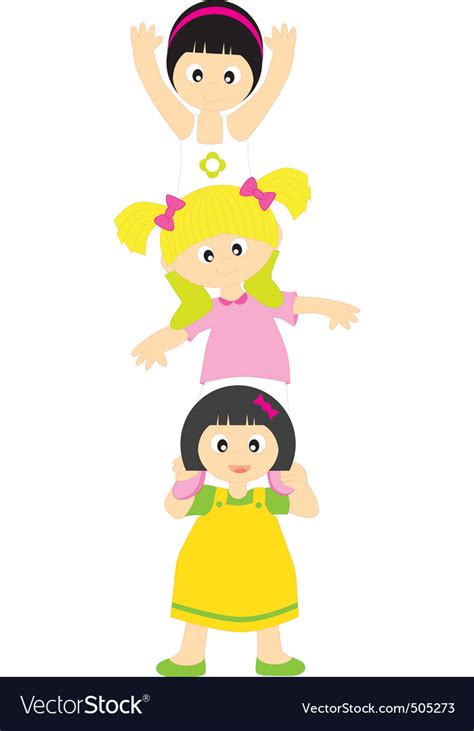 Kids playing Royalty Free Vector Image - VectorStock