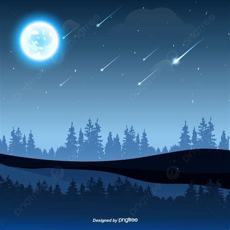 Vector Background Of Blue Star Sky Night Sky, Wallpaper, Night, Night ...