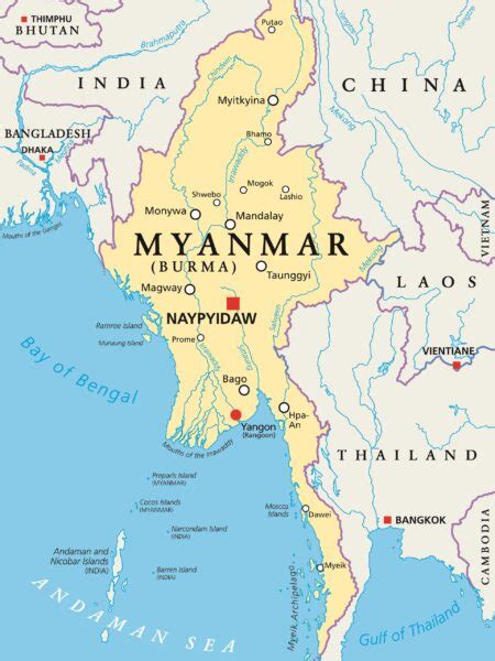 What is the Capital of Myanmar | Mappr