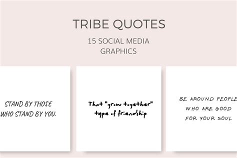 Tribe Social Quotes (15 PNG Files) - Ivory Mix