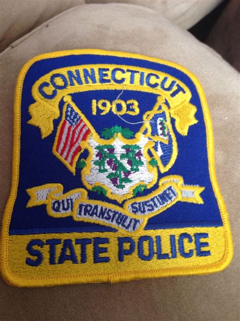 Connecticut State Police | Police patches, State police, Police badge