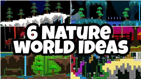 6 Nature World Ideas for Your Growtopia Main World - YouTube