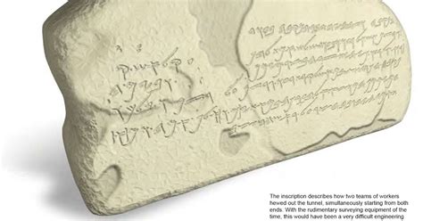 Inscription from Hezekiah's Tunnel