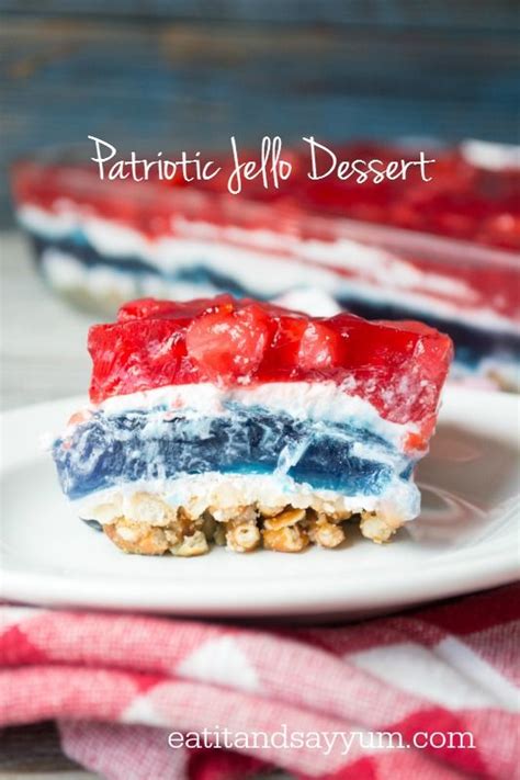 Layered Jello Dessert | Jello desserts, Desserts, Jello recipes