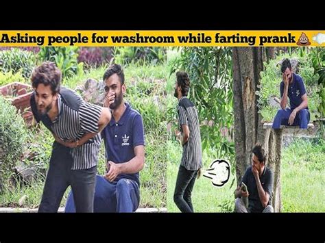 Asking people for washroom while farting prank😂💩💨 | farting prank video | by iffee pranks - YouTube