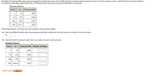 Solved Richardson Ski Racing (RSR) sells equipment needed | Chegg.com