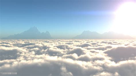 Sky Above Clouds Desktop Wallpaper 09019 - Baltana