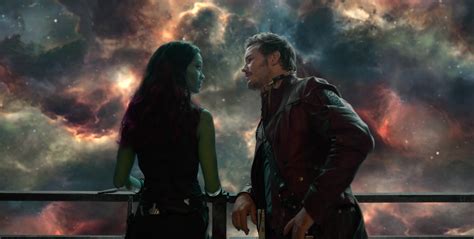 Star Lord and Gamora from Guardians of the Galaxy Desktop Wallpaper