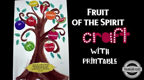 The Fruit of the Spirit Kids Craft - YouTube