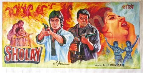 Sholay 1975 Poster | Mr. & Mrs. 55 – Classic Bollywood Revisited!