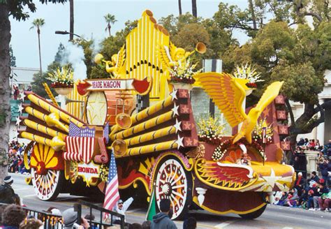 Rose bowl parade - inside a parade