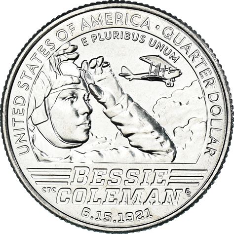 Coin, United States, quarter dollar, 2023, Denver, Bessie Coleman,