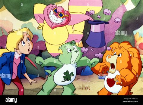 ALICE,BEAR,LION, THE CARE BEARS ADVENTURE IN WONDERLAND, 1987 Stock Photo - Alamy