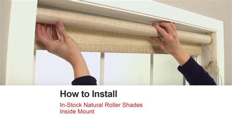 Bali Blinds | How to Install In-Stock Natural Roller Shades - Inside Mount - YouTube