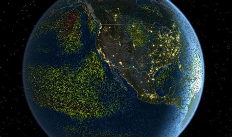 Watch world's weather LIVE: Incredible 3D map shows rain and hurricanes across the globe ...