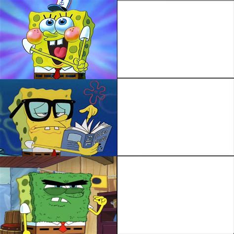 Dumb, Smart and Evil Spongebob Blank Template - Imgflip