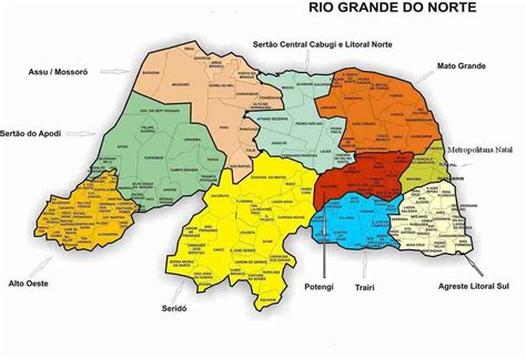 Resultado de imagem para mapa do rn | Rio grande do norte, Rio grande, Mapa de são paulo