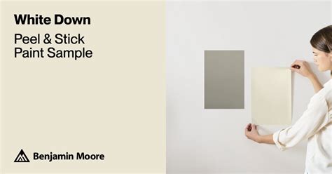 White Down Paint Sample by Benjamin Moore (970) | Peel & Stick Paint Sample