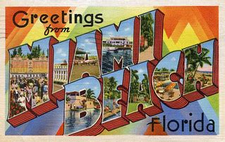 Greetings from Miami Beach, Florida - Large Letter Postcar… | Flickr