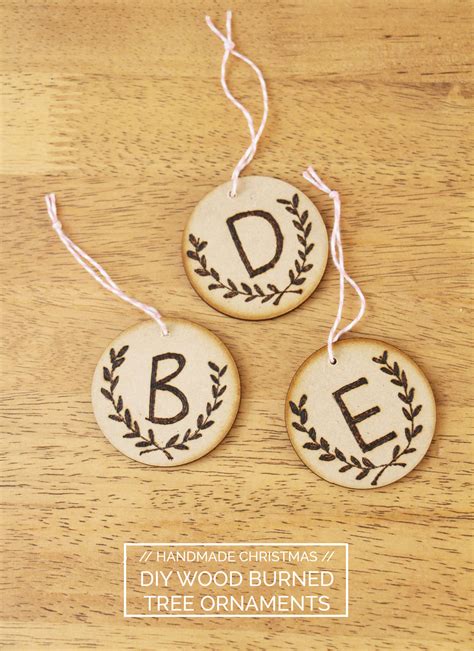 DIY wood burned Christmas ornaments - Megan Nielsen Patterns Blog