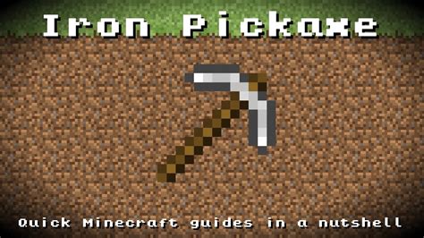 Minecraft - Iron Pickaxe! Recipe, Item ID, Information! *Up to date ...