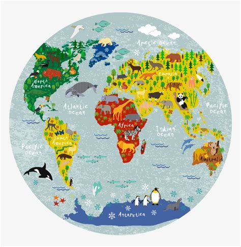 Round World Map Png - 600x600 PNG Download - PNGkit