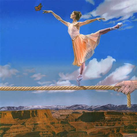 Rope Dancer Painting by Michael Bridges