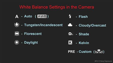 Lesson 8 - White Balance Modes in the Camera | Easy Exposure