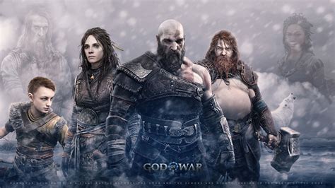 1920x1080 Resolution Kratos and Atreus in God of War Ragnarok 1080P ...