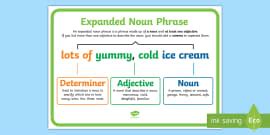 KS2 Expanded Noun Phrases - Year 3-6 Worksheet - Twinkl