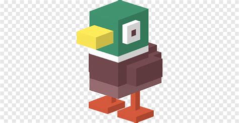 Minecraft duck character illustration, Crossy Road Duck, games, crossy ...