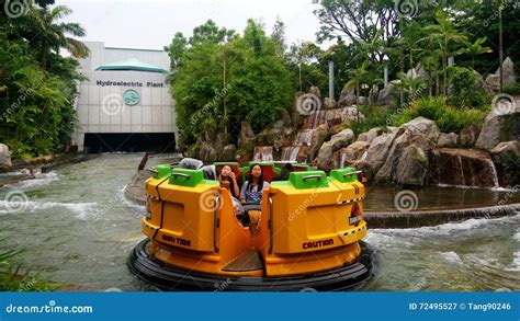 Jurassic Park Rapids Adventure Ride at Universal Studios Editorial ...