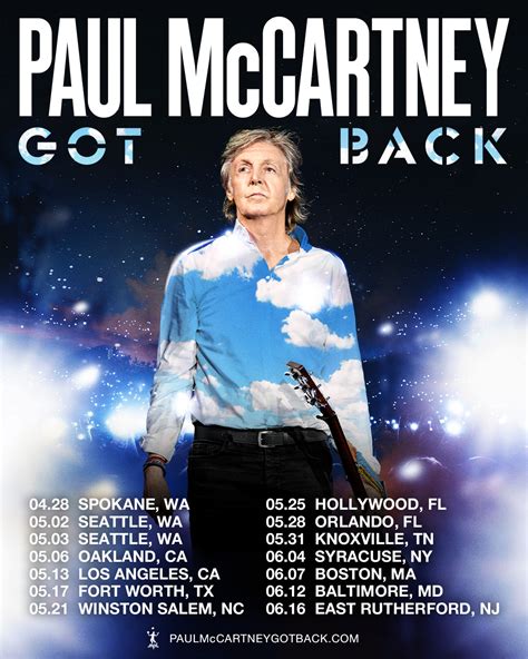 Paul Mccartney Tour 2024 Tickets - Rycca Clemence