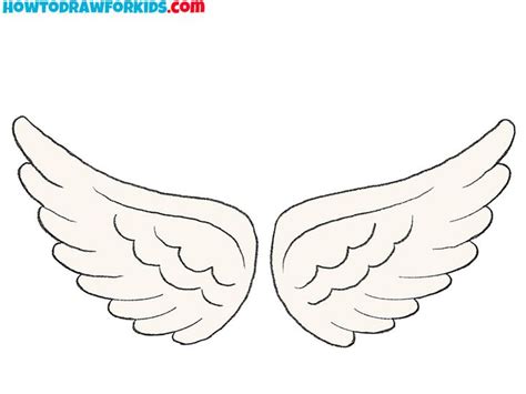 how to draw bird wings for kids in 2022 | Bird drawings, Wings drawing ...