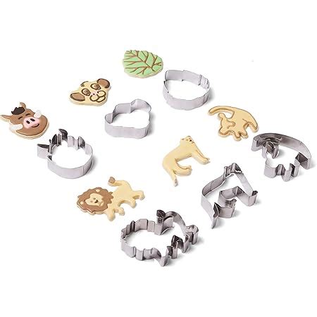 Amazon.com: Fox Run 3699 King of the Savannah Cookie Cutter Set, Set of 7: Home & Kitchen