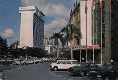 Hilton Hotel & Lido Cinema Singapore Southeast Asia Postcard