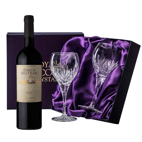 Finca Beltran Malbec Reserve, With Royal Scot Wine Glasses | Buy online ...